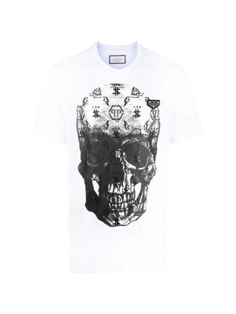 skull-print short-sleeve T-shirt
