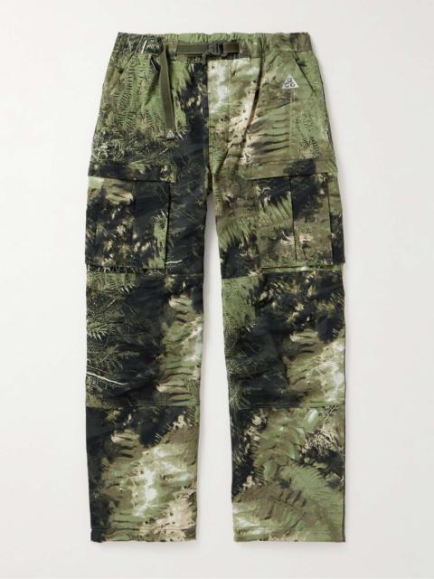 Nike ACG Smith Summit Straight-Leg Convertible Printed Shell Cargo Trousers