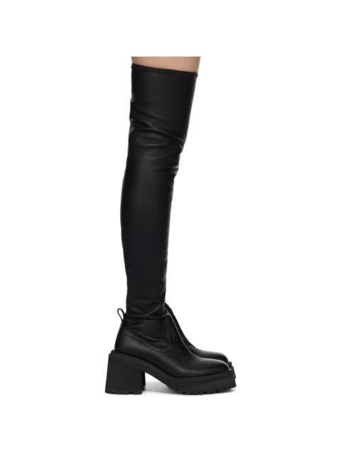 UNDERCOVER Black Leather Tall Boots