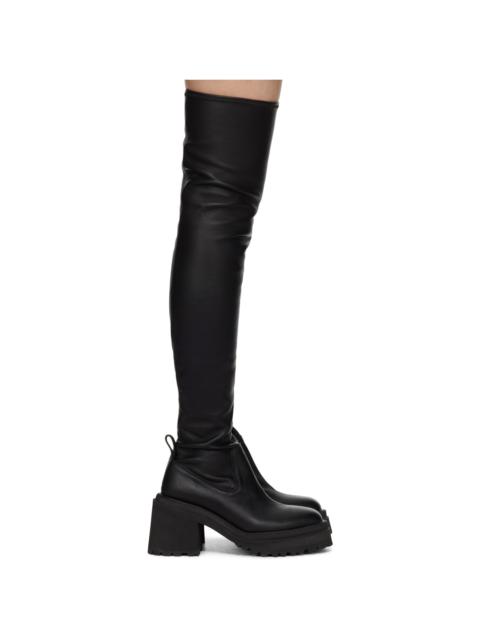 Black Leather Tall Boots