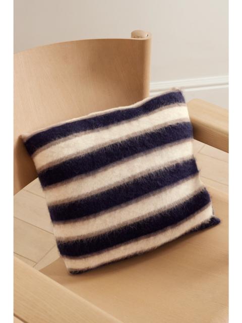 Brunello Cucinelli Striped Mohair-blend Cushion