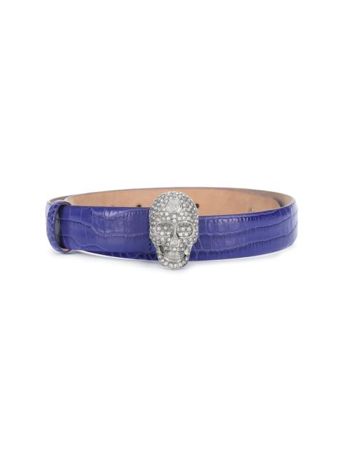 PHILIPP PLEIN skull crystal belt