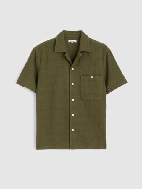 Madewell Camp-Collar Shirt in Cotton-Linen Blend