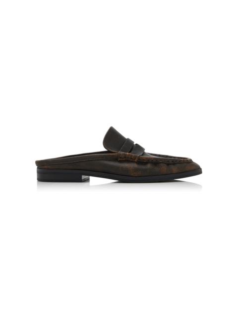 SIMKHAI Dean Leather Loafer Mules brown