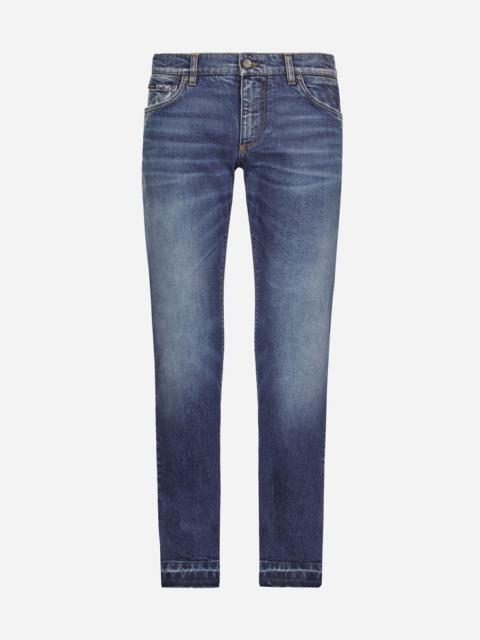 Dolce & Gabbana Washed slim fit stretch denim jeans