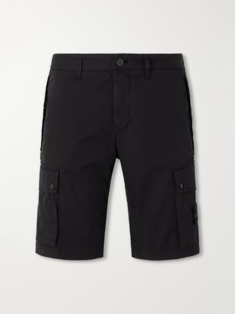Stone Island Straight-Leg Cotton-Blend Twill Cargo Shorts