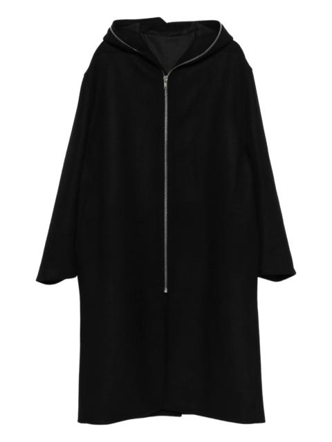hooded raincoat