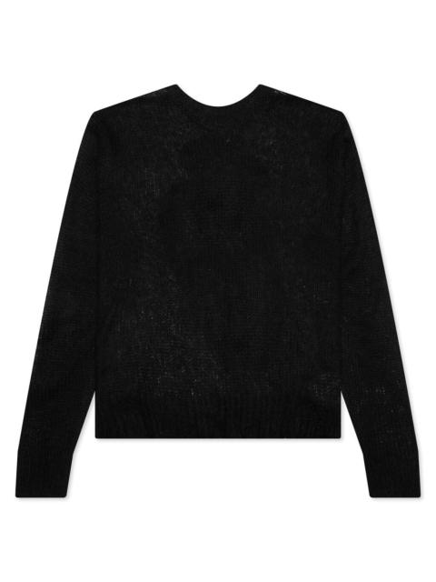 Stüssy S LOOSE KNIT SWEATER - BLACK