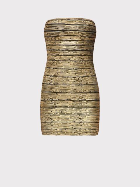 HERVE LEGER LA METALLIC DIVA DRESS