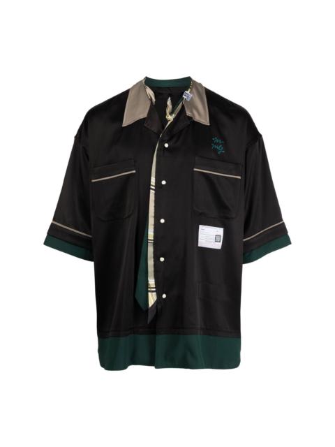 embroidered bowling shirt