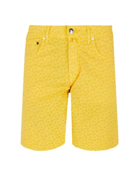 Vilebrequin Men Cotton Bermuda Shorts Micro Ronde Des tortues