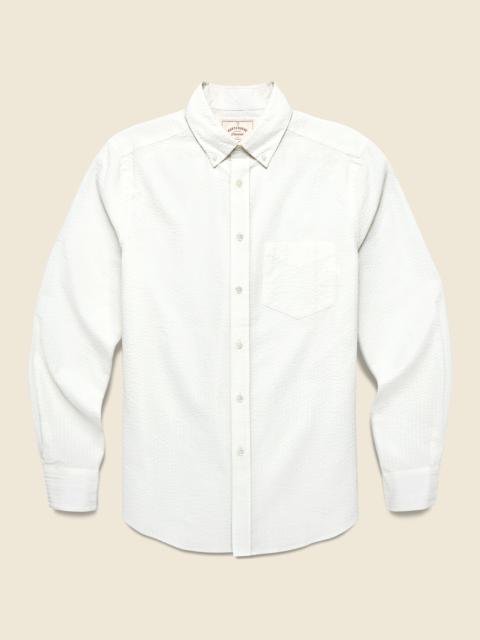 Portuguese Flannel Pacifico Seersucker Shirt - White