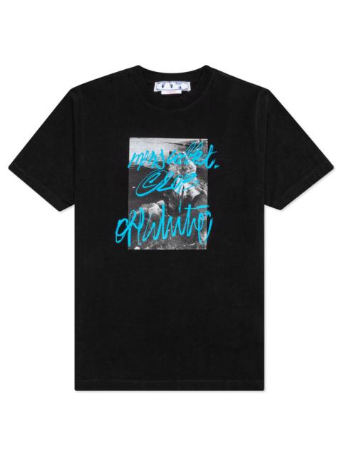 Off-White OFF-WHITE C/O VIRGIL ABLOH ROCKS TYPE SLIM S/S TEE - BLACK/WHITE