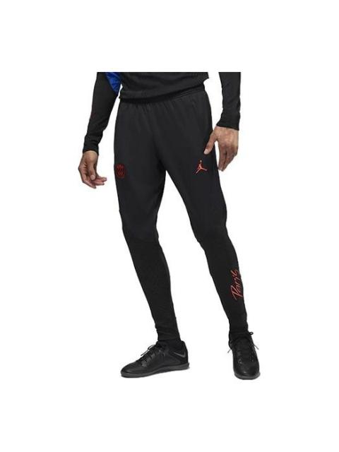 Jordan Air Jordan Solid Color Embroidered Sports Pants/Trousers Men's Black DN1265-010