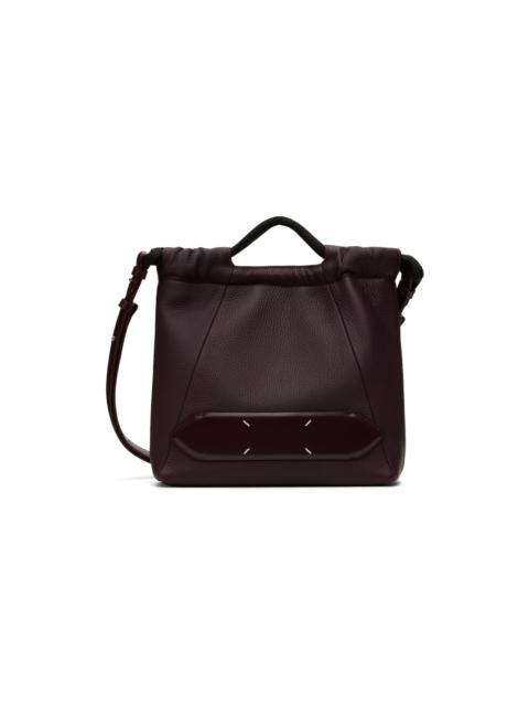 Maison Margiela Burgundy Soft 5AC Drawstring Small Bag