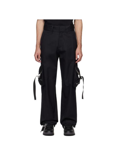 Off-White Black Zip Cargo Pants