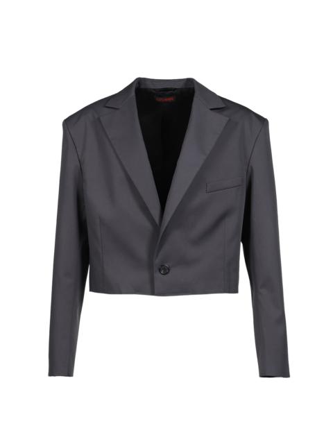 LU'U DAN SLASHED BLAZER / SLATE GRY