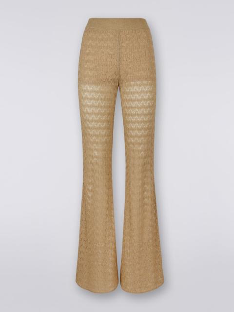 Missoni Viscose blend knitted flared trousers