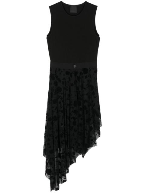 Givenchy ribbed-knit asymmetric dress