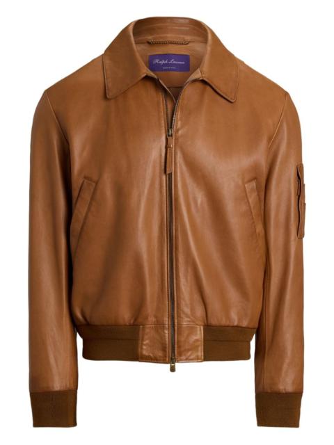 Ralph Lauren leather bomber jacket