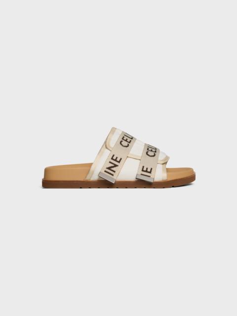 PITEA SANDAL IN CANVAS WITH « CELINE » JACQUARD