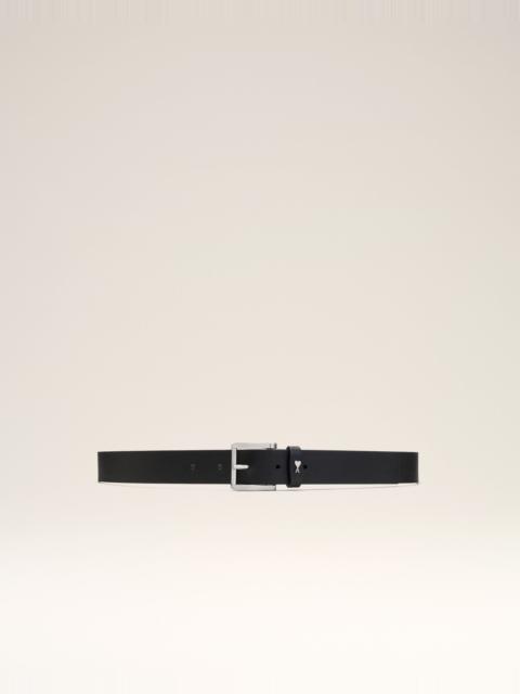 AMI Paris BLACK COWHIDE LEATHER PARIS PARIS BELT