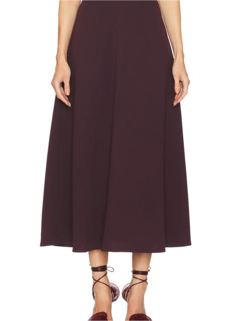 HELSA The Heavy Crepe Midi Skirt