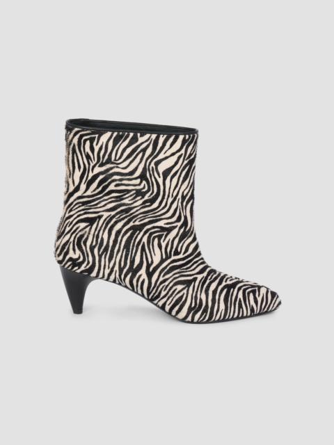 Isabel Marant Women's Jiry 55MM Zebra-Print Leather Boots - Zebra