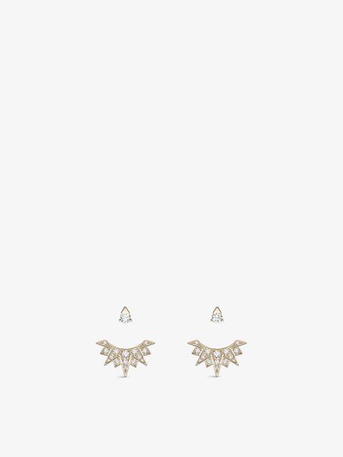 Piaget Piaget Sunlight 18ct rose-gold and 0.74ct brilliant-cut diamond earrings