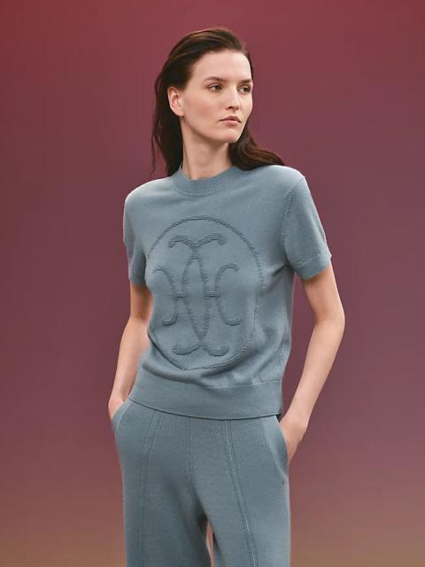 Hermès "H Lift" short-sleeve sweater