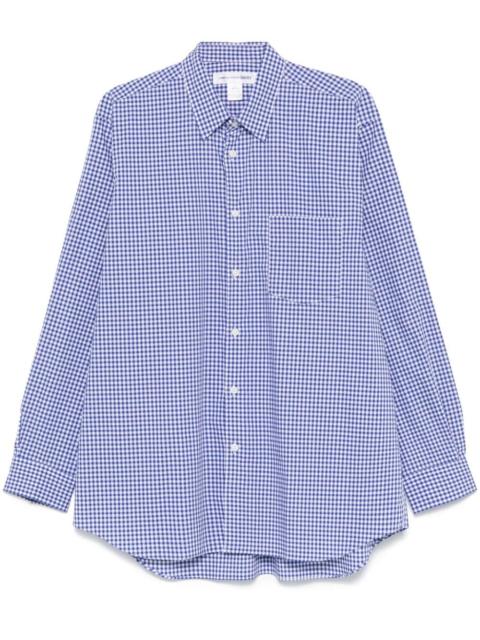 Comme des Garçons SHIRT gingham-pattern 셔츠