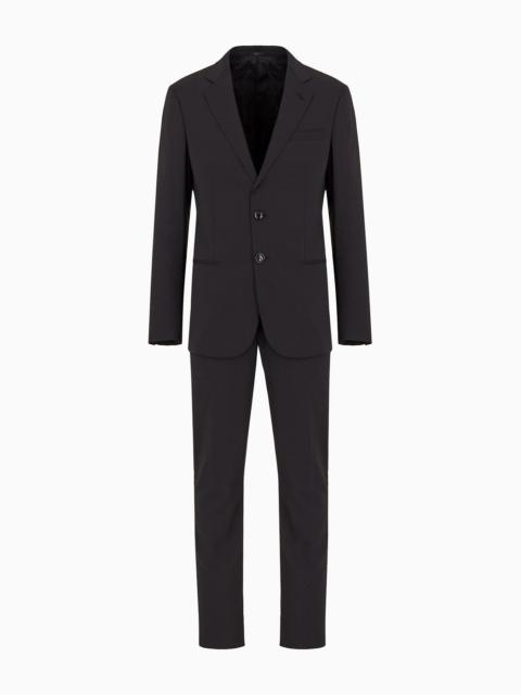 Single-breasted Soho line suit in virgin wool