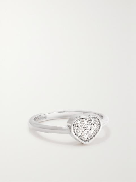 Chopard My Happy Hearts 18-karat white gold diamond ring Silver