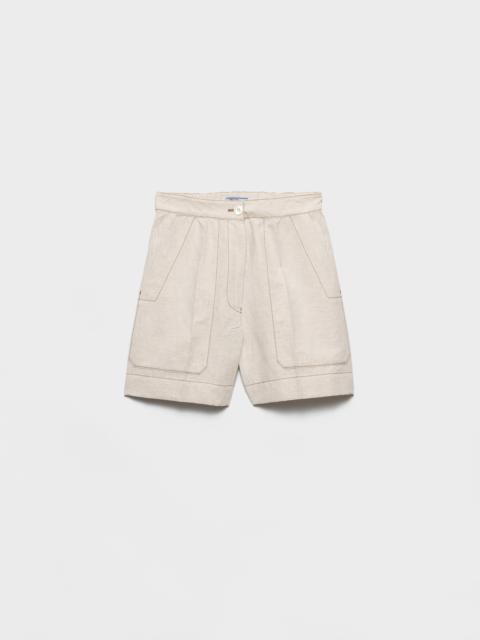 Prada Chambray shorts