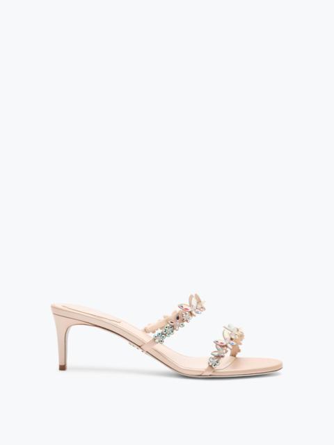 RENE CAOVILLA EDEN NUDE SLIDER SANDAL 60