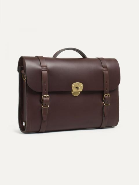 Bleu de Chauffe SCOTT, THE WRITER'S SATCHEL BAG  -  PAIN BRÛLÉ