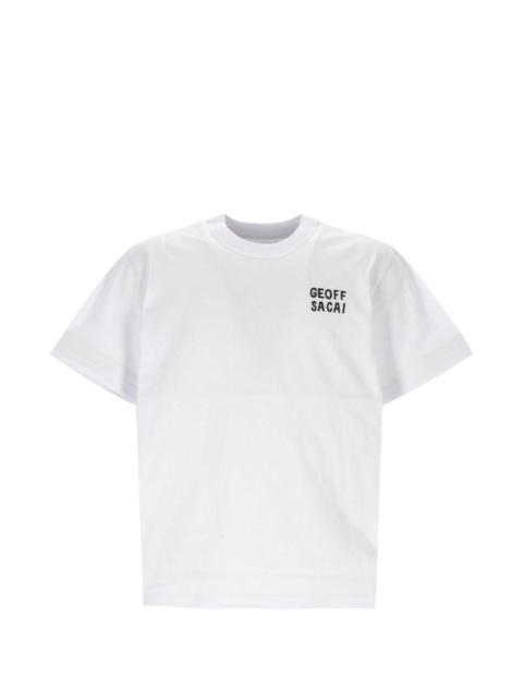 sacai x Geoff Mcfetridge Embroidery T-shirt