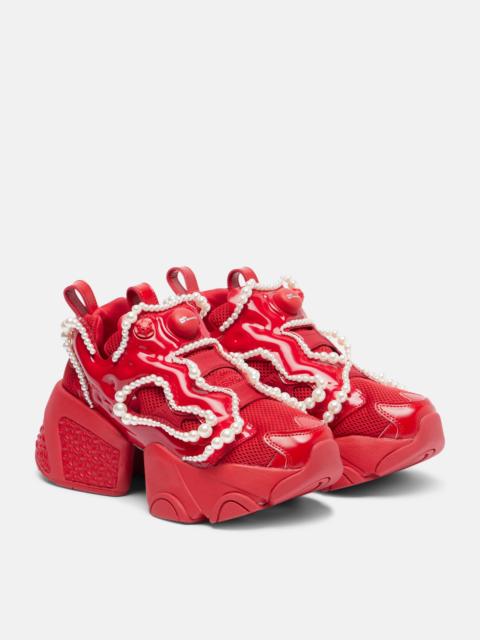 Noir Kei Ninomiya x Reebok embellished platform sneakers
