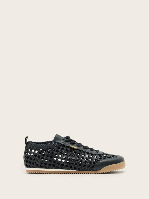 ALLSAINTS KENNY WOVEN LEATHER SNEAKERS