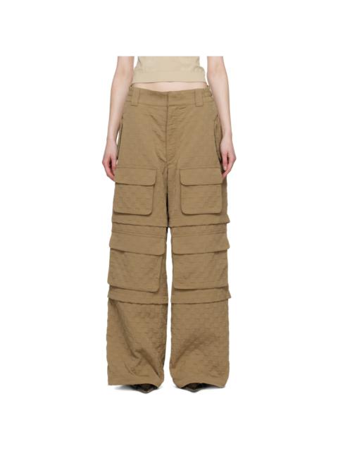 SSENSE Exclusive Khaki Jordan Barrett Edition Trousers