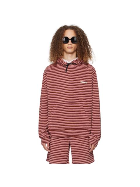Marni Pink Striped Hoodie