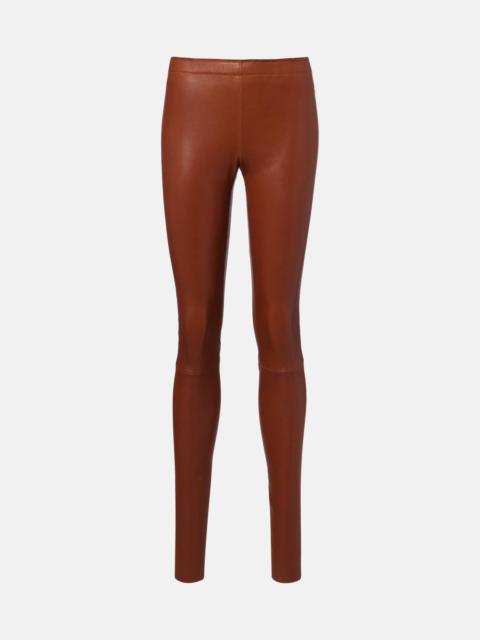 STOULS Carolyn leather slim pants