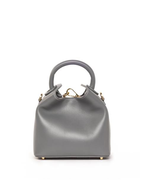 Elleme Madeleine Leather Charcoal Grey/White Stitching