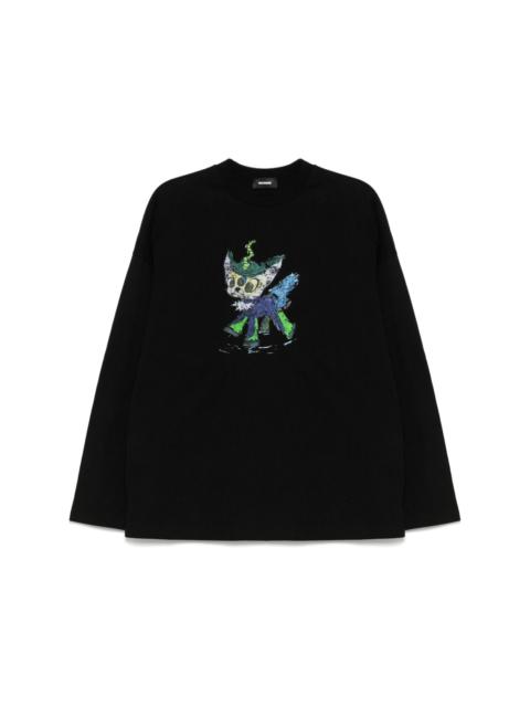 We11done monster drawing T-shirt