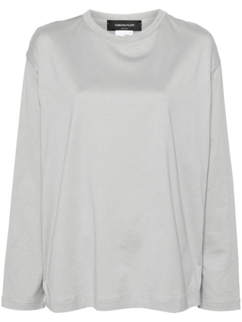 FABIANA FILIPPI panelled long-sleeve T-shirt