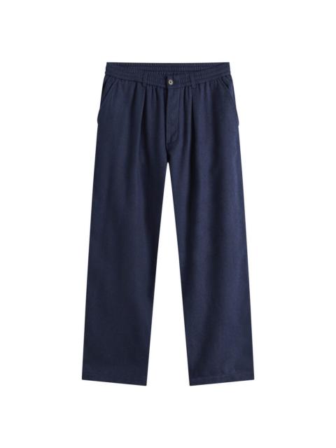 Universal Works Universal Works Wool Herringbone Pleated Track Pant