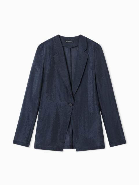 EMPORIO ARMANI TECHNO CREPONNE JACKET