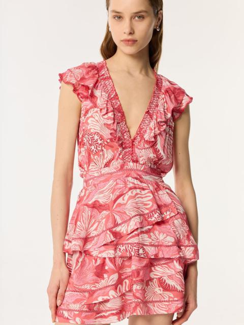 Poupette St Barth Mini Dress Carol - Pink Tiger Lily