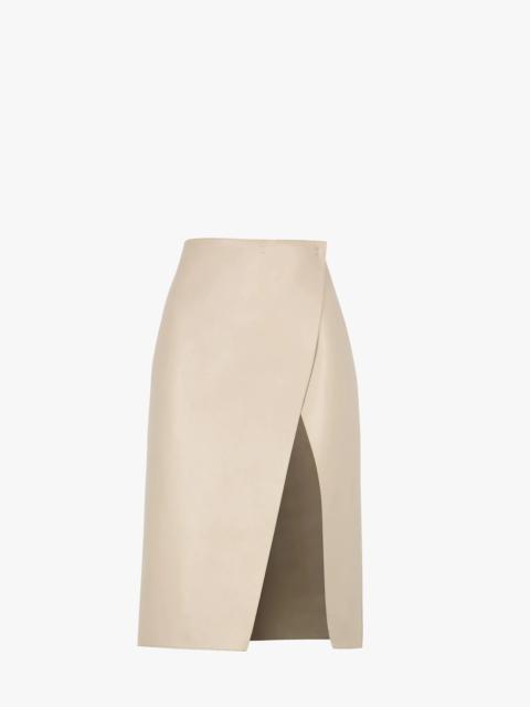 FENDI Beige nappa leather skirt
