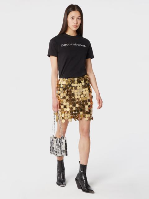 Paco Rabanne THE GOLD SPARKLE DISCS SKIRT